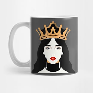 Flat Illustration of a Queen Mug